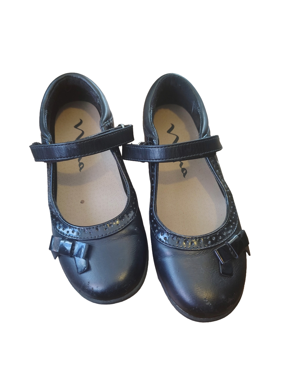 Girls Black Mary Jane Dress Shoes with Bow Size 13
